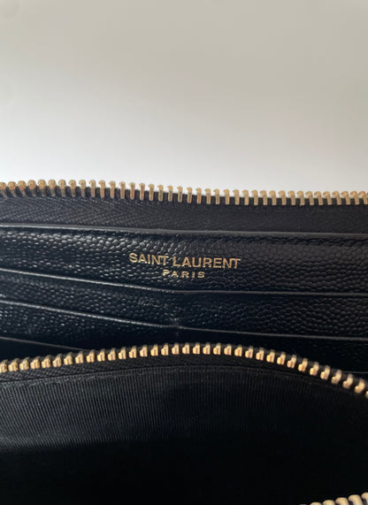 Yves Saint Laurent Cassandre Zippy Wallet